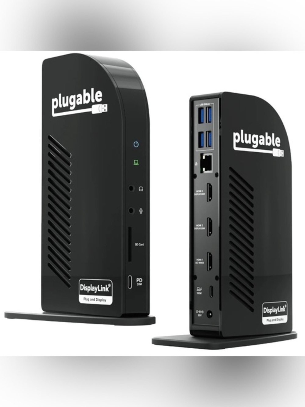 Plugable UD-ULTCDL 13-in-1 USB-C Triple Monitor Docking Station NEW